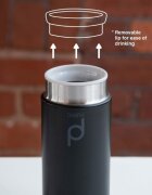 Grunwerg Термоизолираща бутилка от неръждаема стомана 300 ml "DrinkPod" черн