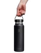 Hydro Flask Бутилка за вода "Wide Mouth" неръждаема стомана 1.18 л Black - Hydr