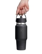 Hydro Flask Бутилка за вода "Wide Straw" неръждаема стомана 710 мл черна - Hydr
