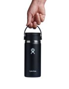 Hydro Flask Термоизолираща бутилка неръждаема стомана 470 мл "Wide Sip" Black