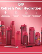 Ion8 Бутилка за вода неръждаема стомана 920 ml Viva Magenta -