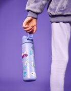 Ion8 Бутилка за вода "Slim" неръждаема стомана 500 мл Butterflies -