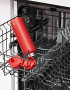 Ion8 Бутилка за вода "SLIM" неръждаема стомана 600 мл Red -