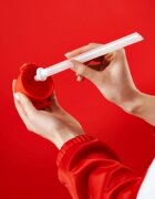 Ion8 Бутилка за вода "SLIM" със сламка в комплекта рециклон 500 ml Red -