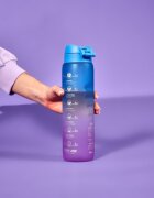 Ion8 Бутилка за вода "Times To Drink" recyclon™ 1L Blue&Pink -