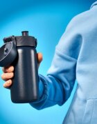 Ion8 Детска бутилка за вода неръждаема стомана 400 мл Ash Navy -