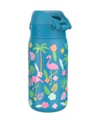Ion8 Детска бутилка за вода неръждаема стомана 400 мл Flamingos -
