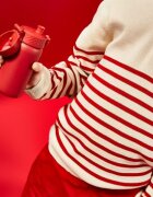 Ion8 Детска бутилка за вода неръждаема стомана 400 мл Red -