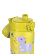 Ion8 Детска бутилка за вода неръждаема стомана 400мл Yellow Unicorns -