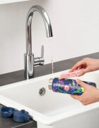 Ion8 Детска бутилка за вода SLIM неръждаема стомана 500мл Bright Floral