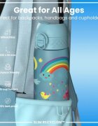 Ion8 Детска бутилка за вода SLIM recyclon 500 мл Blue Unicorns -