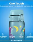 Ion8 Детска бутилка за вода SLIM recyclon 500 мл Blue Unicorns -