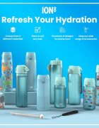 Ion8 Детска бутилка за вода SLIM recyclon 500 мл Blue Unicorns -
