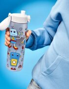 Ion8 Детска бутилка за вода "Slim" recyclon™ 500 ml Robots -
