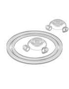 Ion8 Комплект аксесоари за запечатване на бутилки 8 части силикон прозра