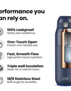 Ion8 REVIVE бутилка за вода неръждаема стомана 540 ml Forest Green - Ion