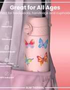 Ion8 SLIM бутилка за вода неръждаема стомана 500 ml Butterfly -