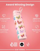Ion8 SLIM бутилка за вода неръждаема стомана 500 ml Butterfly -