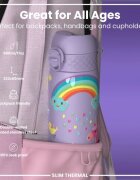 Ion8 SLIM бутилка за вода неръждаема стомана 500 ml Unicorns Periwinkle