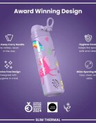 Ion8 SLIM бутилка за вода неръждаема стомана 500 ml Unicorns Periwinkle
