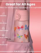 Ion8 SLIM детска бутилка за вода recyclon 500 мл Butterfly -