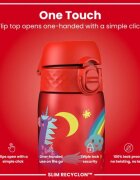 Ion8 SLIM детска бутилка за вода рециклон 500 мл Red Unicorns -