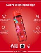 Ion8 SLIM детска бутилка за вода рециклон 500 мл Red Unicorns -