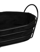 Kesper Кошница за хляб метална 28 x 20 см черна -