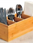 Kesper Кутия за прибори 35 х 12 см бамбукова дървесина - Кеsper