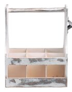 Kesper Кутия за транспорт на бирени бутилки с 6 отделения Vintage White - K