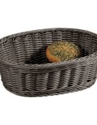 Kesper Овална кошница за хляб 29.5 х 23 см пластмасова сива -