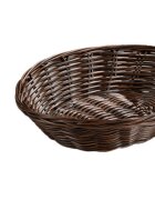 Kesper Овална кошница за хляб пластмасова 24 x 20 см кафяв -