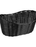 Kesper Овална кошница за хляб пластмасова 28 x 21 см черна -