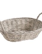 Kesper Овална кошница за хляб пластмасова 29 x 18 см сив -