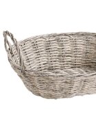 Kesper Овална кошница за хляб пластмасова 29 x 18 см сив -