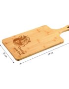 Kesper Плато за сервиране бамбук 55 x 25 x 15 см "Cooking with love" - ​​
