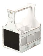 Kesper Прибори и държач за подправки 6 отделения Vintage White -