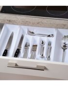 Kesper Разширяема тава за прибори пластмасова 29 - 50 см бяла -