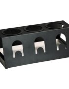 Kesper Сушилник за бутилки с табла 32 x 125 x 17 см черен -
