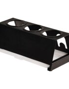 Kesper Сушилник за бутилки с табла 32 x 125 x 17 см черен -