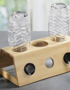 Kesper Сушилник за бутилки с табла бамбук 32 x 12 x 175 см -