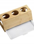 Kesper Сушилник за бутилки с табла бамбук 32 x 12 x 175 см -