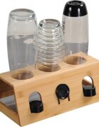 Kesper Сушилник за бутилки с табла бамбук 32 x 12 x 175 см -