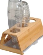 Kesper Сушилник за бутилки с табла бамбук 32 x 12 x 175 см -