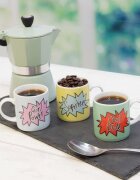 Kitchen Craft Чаша за еспресо 80 мл "Cool Dude" порцелан - от