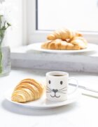 Kitchen Craft Чаша за еспресо "Cat face" 80 мл -
