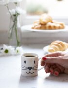 Kitchen Craft Чаша за еспресо "Cat face" 80 мл -