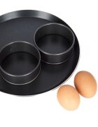 Kitchen Craft Комплект 2 ринга за варене на яйца 9 см стомана - от