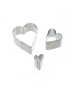 Kitchen Craft Комплект 3 формички за изрязване за декориране с марципан неръждаема