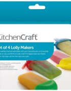Kitchen Craft Комплект 4 форми за сладолед 80 мл пластмасови -